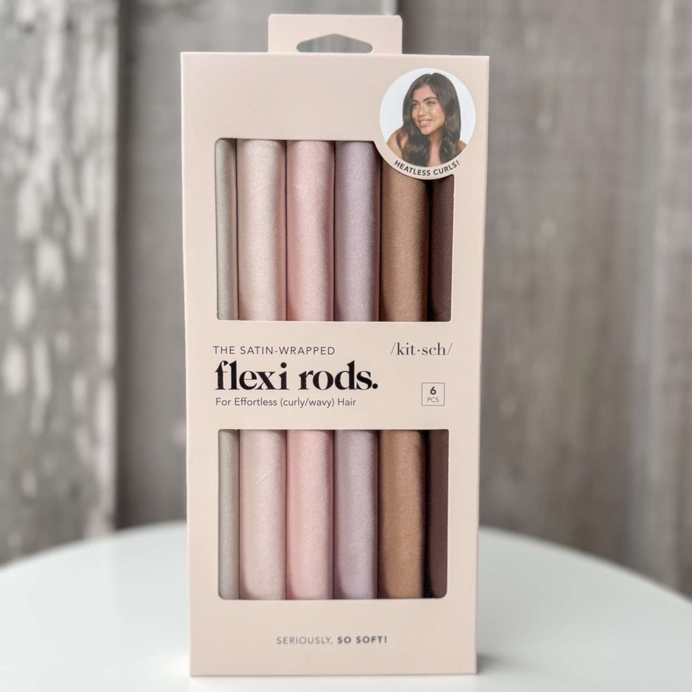 6pc Set Satin Wrapped Flexi Rods